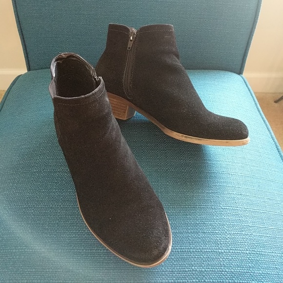 Kensie Shoes - Kensie Suede Booties Black